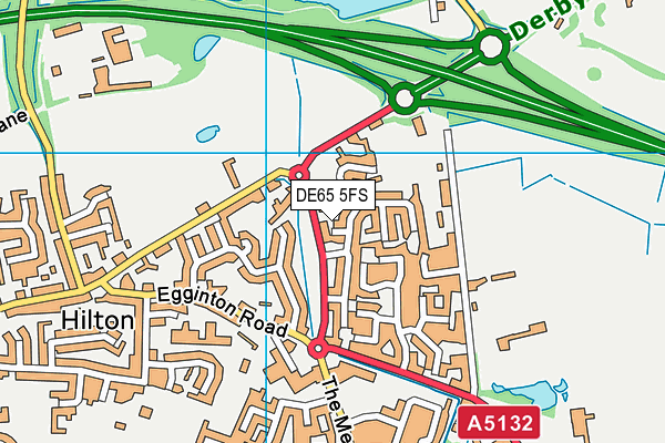 DE65 5FS map - OS VectorMap District (Ordnance Survey)