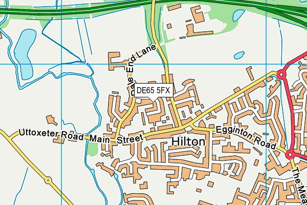 DE65 5FX map - OS VectorMap District (Ordnance Survey)