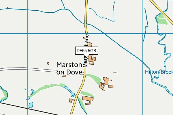 DE65 5GB map - OS VectorMap District (Ordnance Survey)