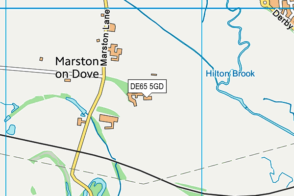 DE65 5GD map - OS VectorMap District (Ordnance Survey)