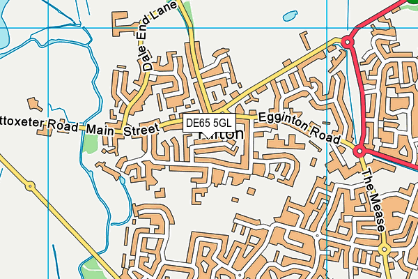 DE65 5GL map - OS VectorMap District (Ordnance Survey)