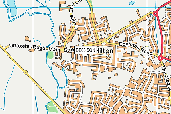 DE65 5GN map - OS VectorMap District (Ordnance Survey)