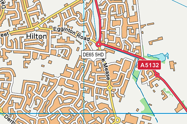 DE65 5HD map - OS VectorMap District (Ordnance Survey)