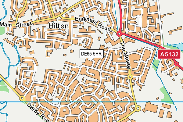 DE65 5HR map - OS VectorMap District (Ordnance Survey)