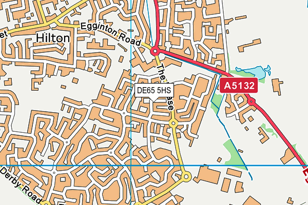 DE65 5HS map - OS VectorMap District (Ordnance Survey)