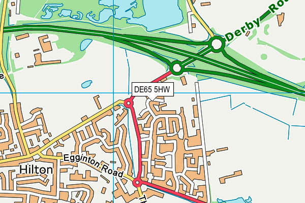 DE65 5HW map - OS VectorMap District (Ordnance Survey)