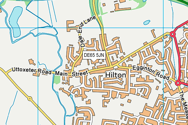 DE65 5JN map - OS VectorMap District (Ordnance Survey)