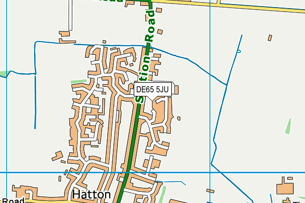 DE65 5JU map - OS VectorMap District (Ordnance Survey)