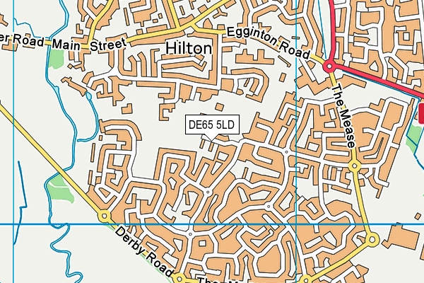 DE65 5LD map - OS VectorMap District (Ordnance Survey)