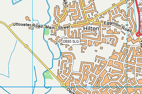 DE65 5LG map - OS VectorMap District (Ordnance Survey)