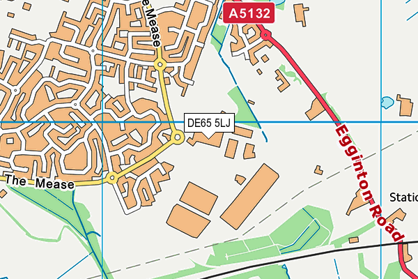 DE65 5LJ map - OS VectorMap District (Ordnance Survey)