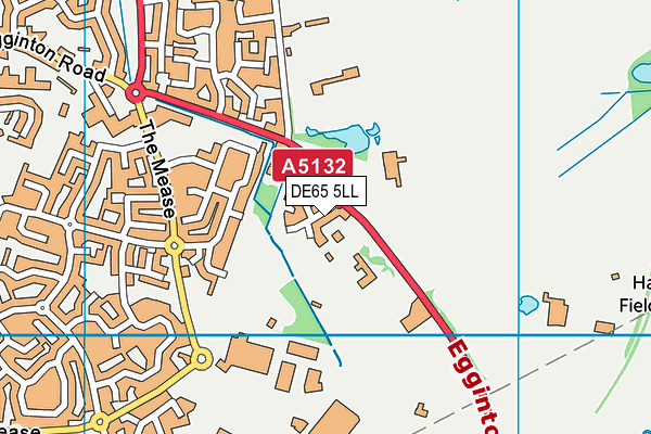 DE65 5LL map - OS VectorMap District (Ordnance Survey)