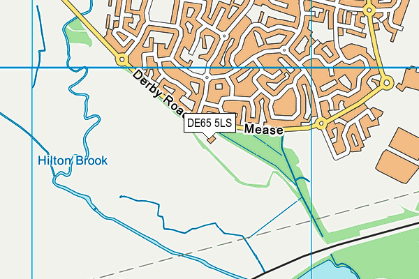 DE65 5LS map - OS VectorMap District (Ordnance Survey)