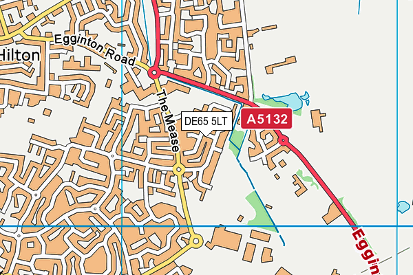 DE65 5LT map - OS VectorMap District (Ordnance Survey)