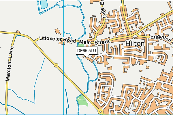 DE65 5LU map - OS VectorMap District (Ordnance Survey)