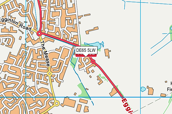 DE65 5LW map - OS VectorMap District (Ordnance Survey)