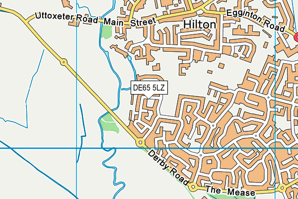 DE65 5LZ map - OS VectorMap District (Ordnance Survey)
