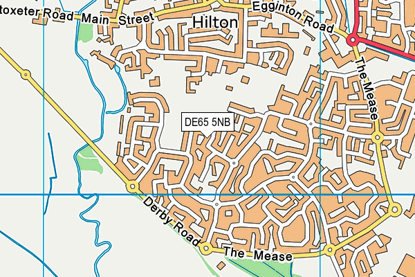 DE65 5NB map - OS VectorMap District (Ordnance Survey)