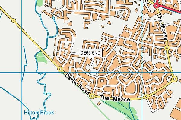 DE65 5ND map - OS VectorMap District (Ordnance Survey)