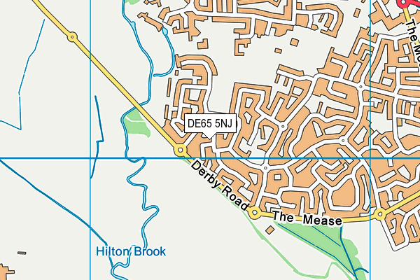 DE65 5NJ map - OS VectorMap District (Ordnance Survey)