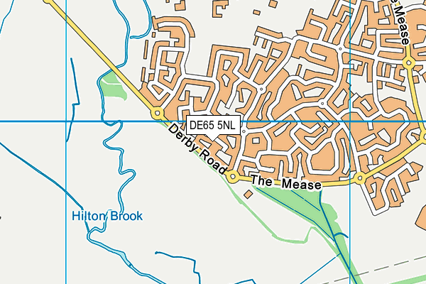 DE65 5NL map - OS VectorMap District (Ordnance Survey)