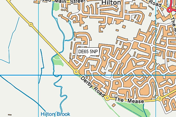 DE65 5NP map - OS VectorMap District (Ordnance Survey)