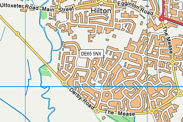 DE65 5NX map - OS VectorMap District (Ordnance Survey)