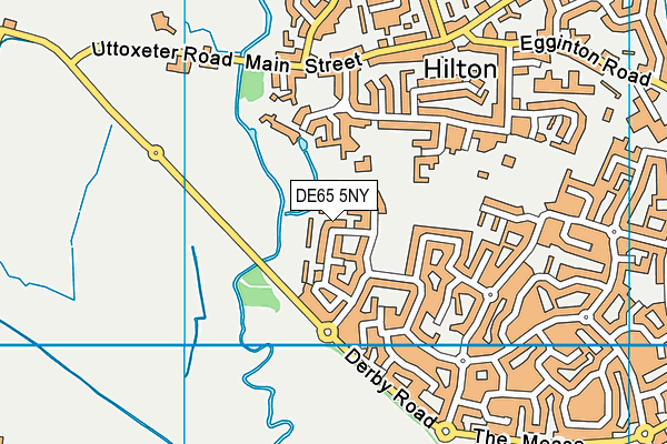 DE65 5NY map - OS VectorMap District (Ordnance Survey)
