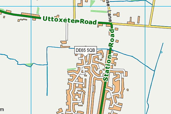 DE65 5QB map - OS VectorMap District (Ordnance Survey)