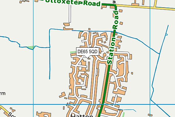 DE65 5QD map - OS VectorMap District (Ordnance Survey)