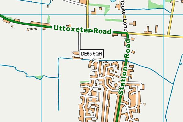 DE65 5QH map - OS VectorMap District (Ordnance Survey)