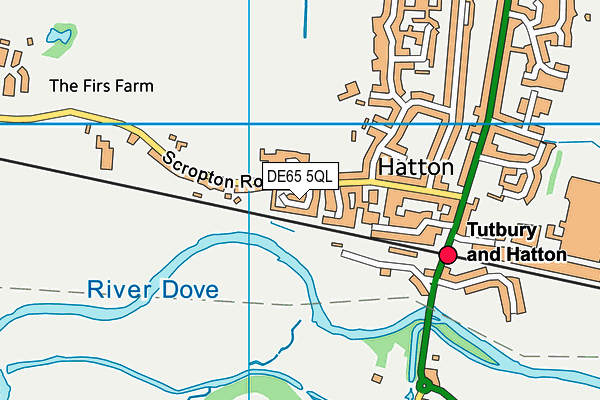 DE65 5QL map - OS VectorMap District (Ordnance Survey)