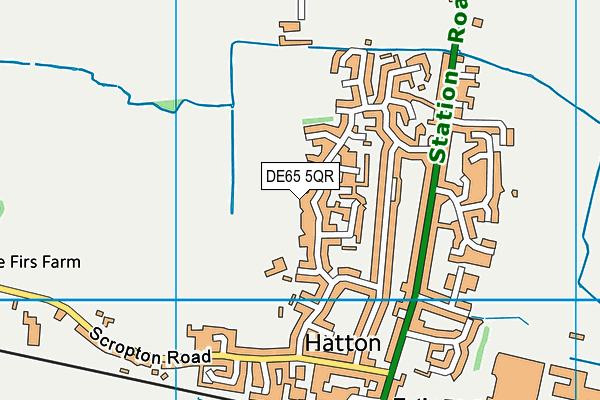 DE65 5QR map - OS VectorMap District (Ordnance Survey)