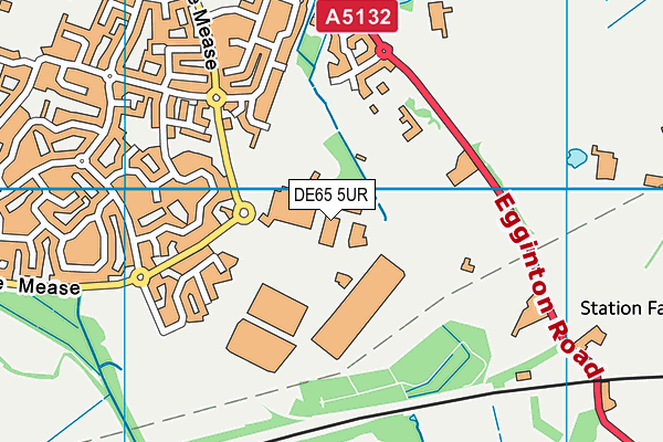 DE65 5UR map - OS VectorMap District (Ordnance Survey)