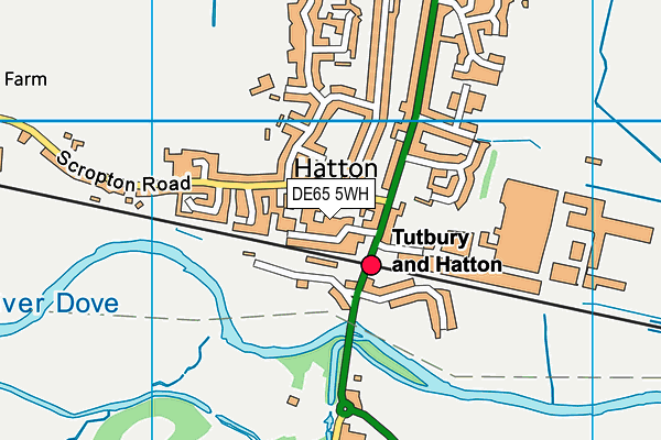 DE65 5WH map - OS VectorMap District (Ordnance Survey)