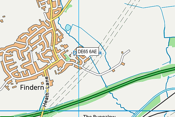 DE65 6AE map - OS VectorMap District (Ordnance Survey)