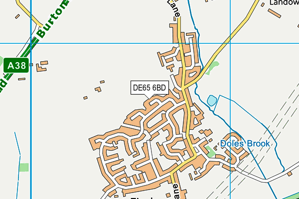 DE65 6BD map - OS VectorMap District (Ordnance Survey)