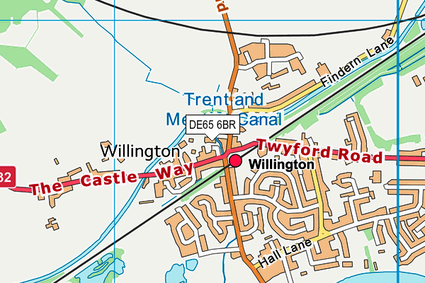 DE65 6BR map - OS VectorMap District (Ordnance Survey)