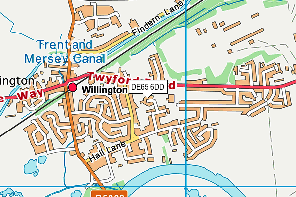 DE65 6DD map - OS VectorMap District (Ordnance Survey)