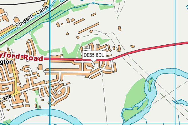 DE65 6DL map - OS VectorMap District (Ordnance Survey)