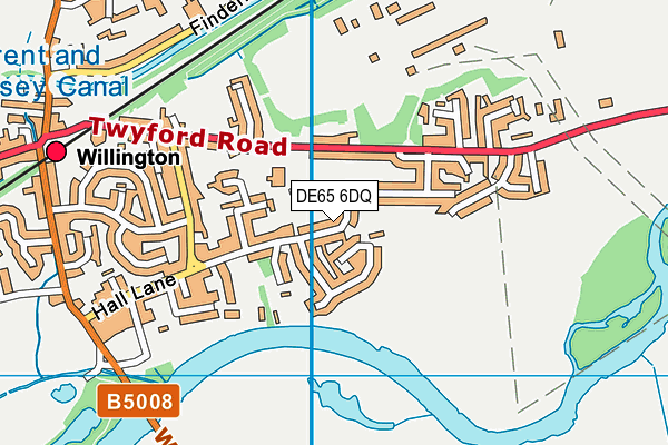 DE65 6DQ map - OS VectorMap District (Ordnance Survey)