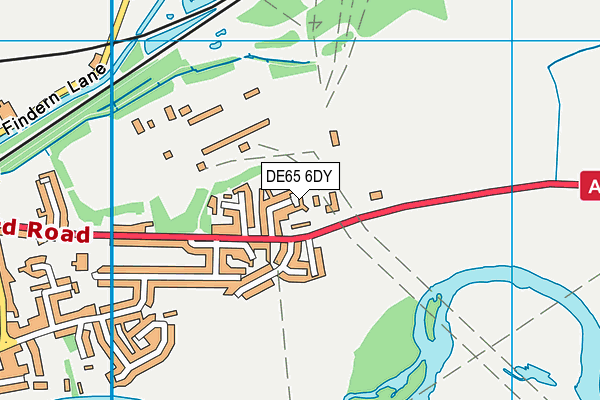 DE65 6DY map - OS VectorMap District (Ordnance Survey)
