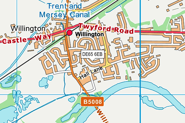 DE65 6EB map - OS VectorMap District (Ordnance Survey)