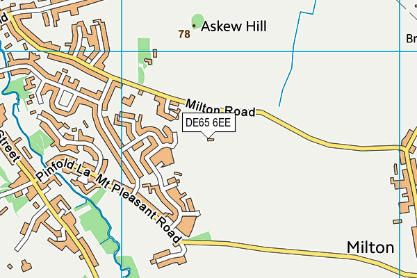 DE65 6EE map - OS VectorMap District (Ordnance Survey)