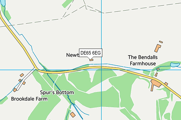 DE65 6EG map - OS VectorMap District (Ordnance Survey)