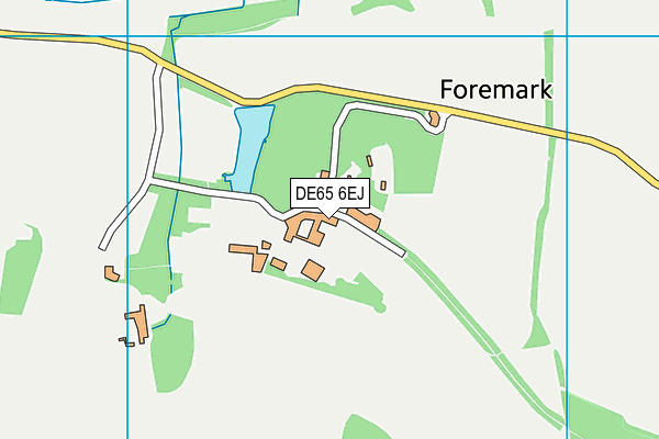 Foremarke Hall Repton Preparatory School map (DE65 6EJ) - OS VectorMap District (Ordnance Survey)
