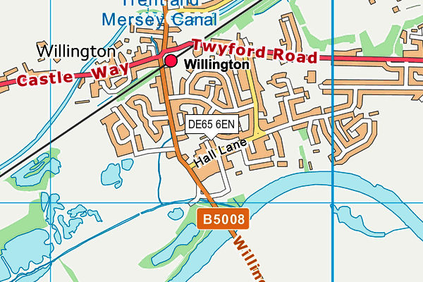 DE65 6EN map - OS VectorMap District (Ordnance Survey)