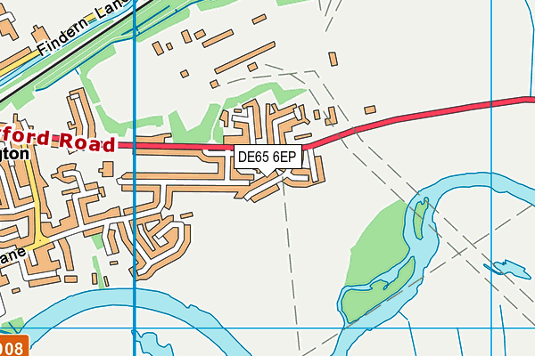 DE65 6EP map - OS VectorMap District (Ordnance Survey)