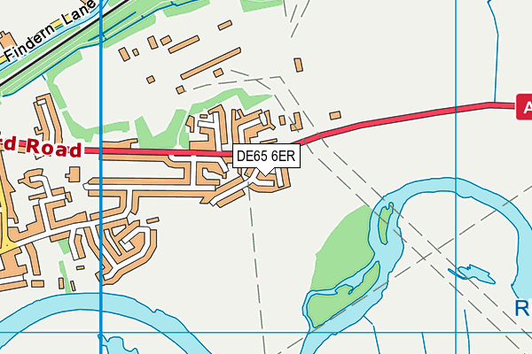 DE65 6ER map - OS VectorMap District (Ordnance Survey)
