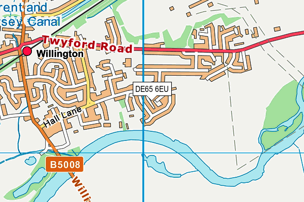 DE65 6EU map - OS VectorMap District (Ordnance Survey)